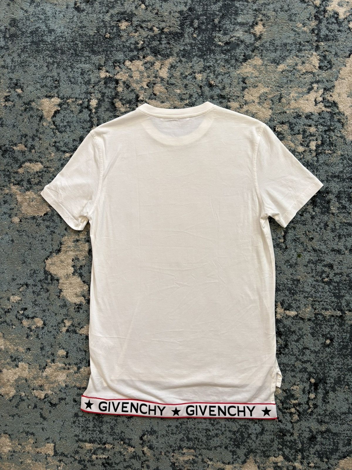Givenchy Men S White Logo T Shirt Size Medium Worn Lightly Hoodie, Sweatshirt | FlexRushtees.com