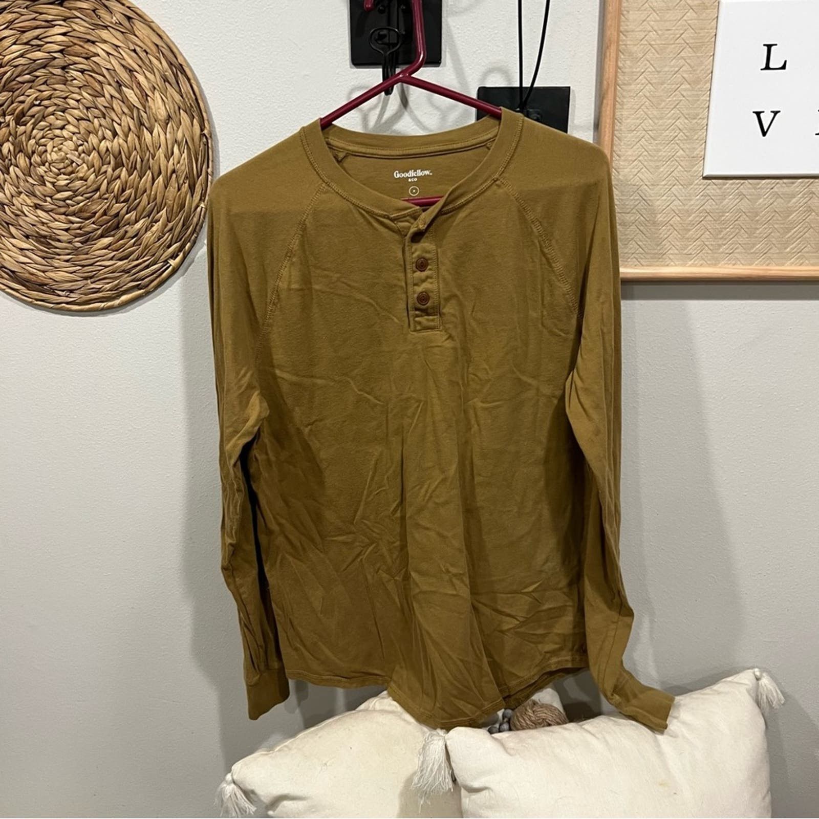 Other Goodfellow Men S Henley Long Sleeve Sz M