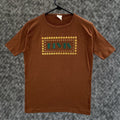 Vintage Elvis Shirt Mens Small Brown Glitter Graphic Retro Music Tee 70s Thin