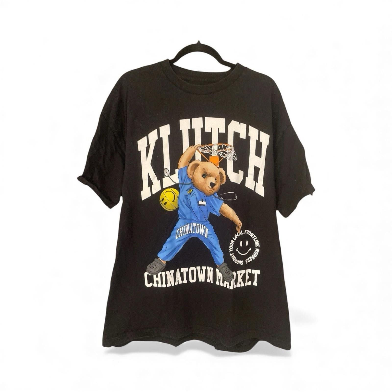 Other Chinatown Market Klutch Bear Basketball T Shirt Black Xxl Hoodie, Sweatshirt | FlexRushtees.com