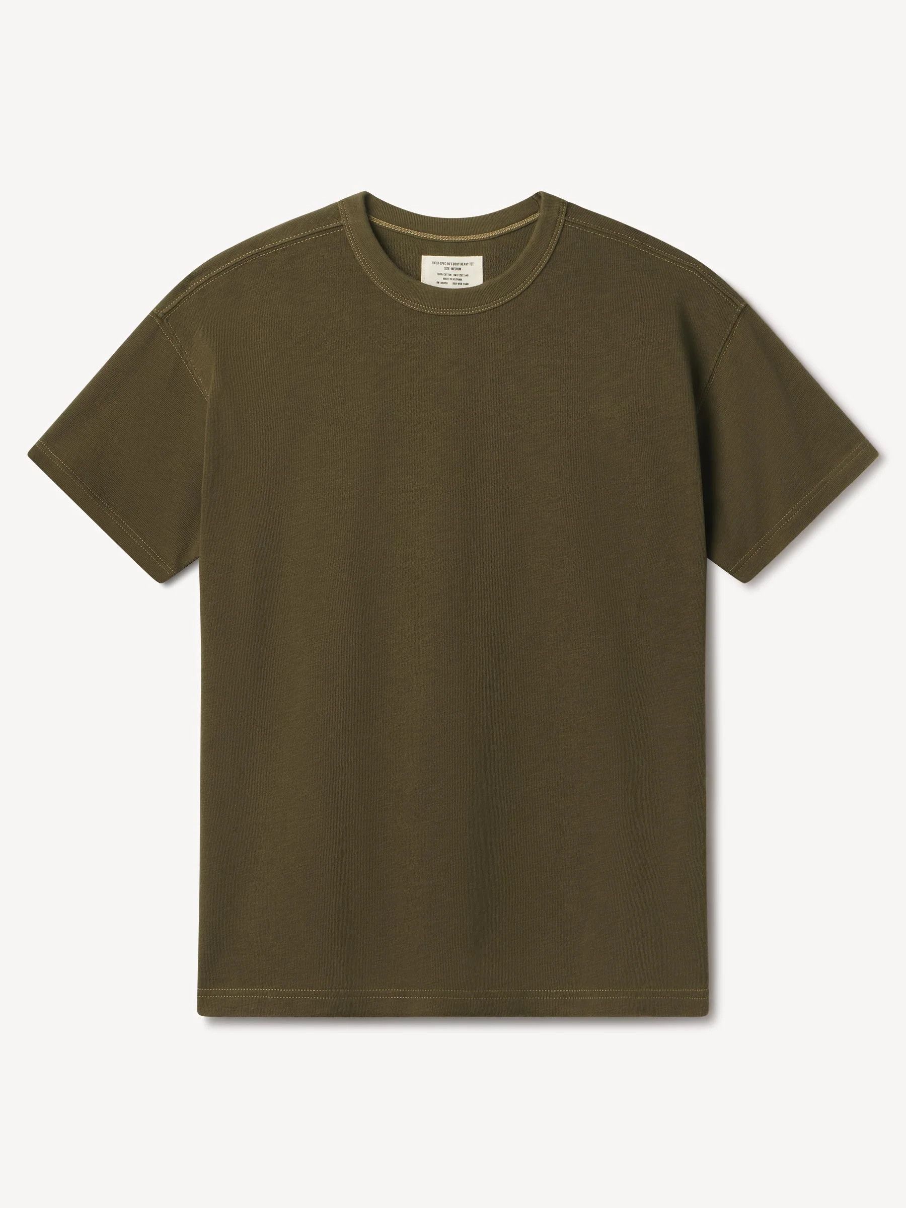 Buck Mason Field Spec 90s Boxy Heavy Tee Hoodie, Sweatshirt | FlexRushtees.com