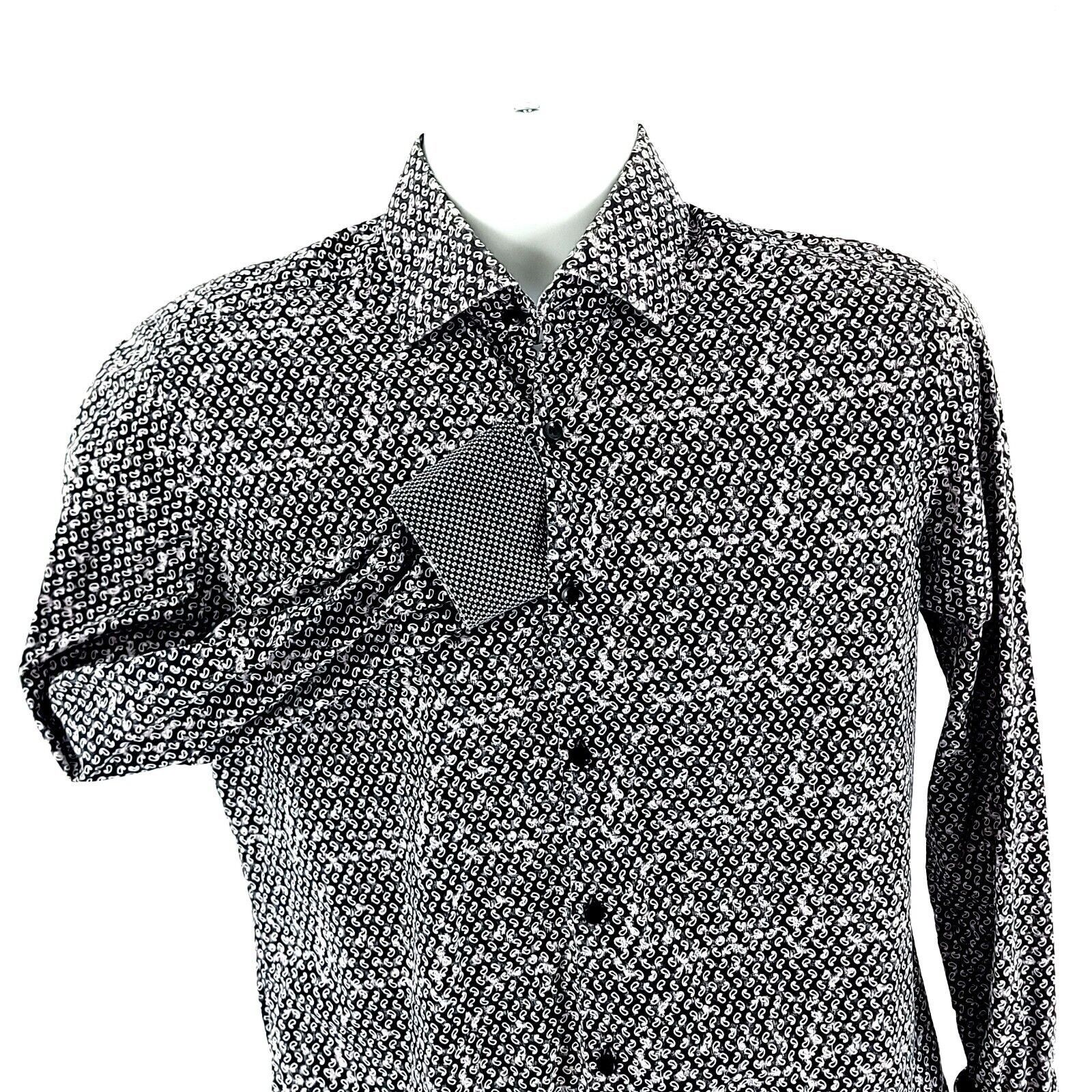 Rose Stone Rose Size 2 Men S Paisley Gray Flip Cuff Cotton Collar T-Shirts, Hoodie, Sweatshirt | FlexRushtees.com