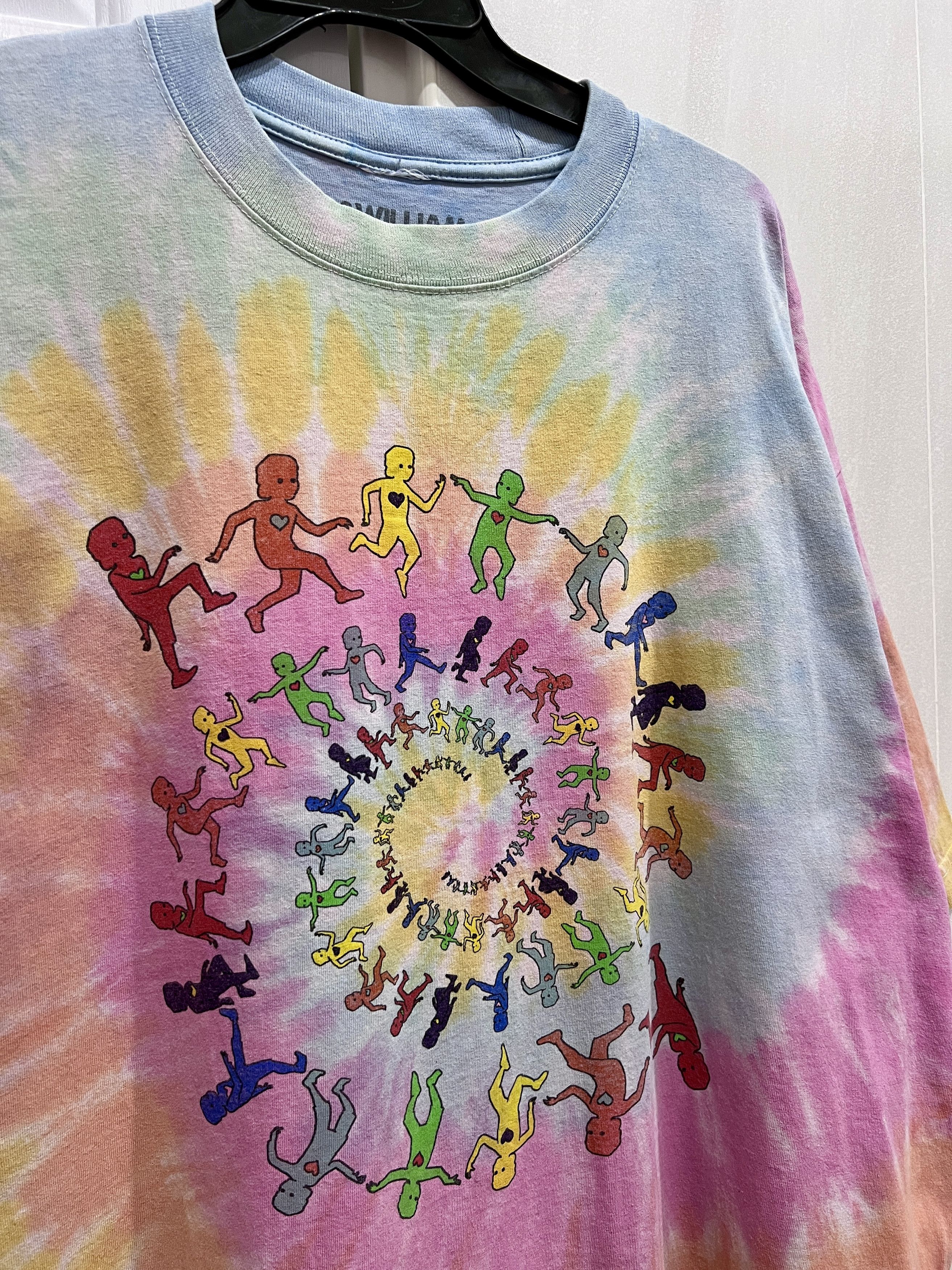 Other Dancing Spiral Tie Dye Tee 2xl Oversized Psychedelic