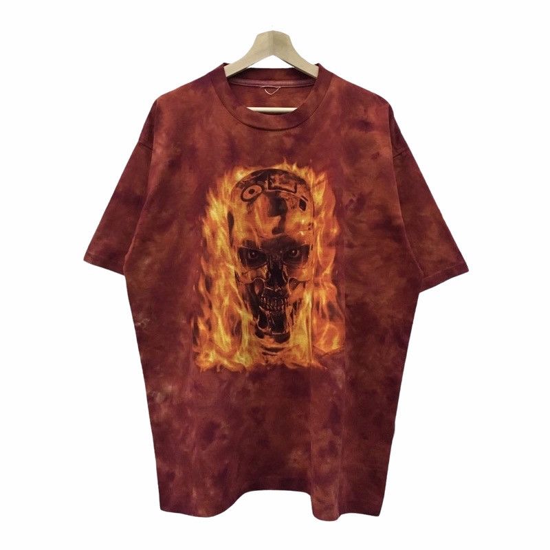 Rare Movie Vintage 90 S Terminator 2 T2 3d Tie Dye Tee
