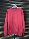 Vintage Russell Athletic Pro Cotton Red Blank Crewneck Large