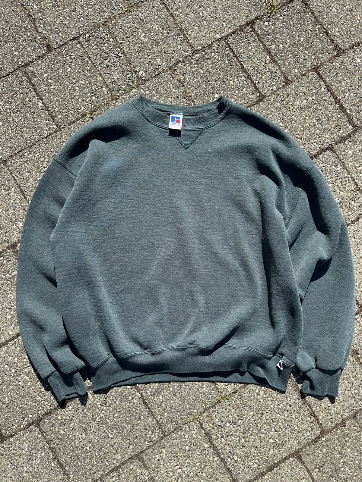 Russell Athletic Faded Sea Foam Russell Sweatshirt Crewneck