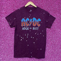 Junk Food Acdc Rock Or Bust Splatter Dye Music Tshirt Size Extra Small Hoodie, Sweatshirt | FlexRushtees.com