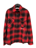 White Off White Quote Flannel Shirt
