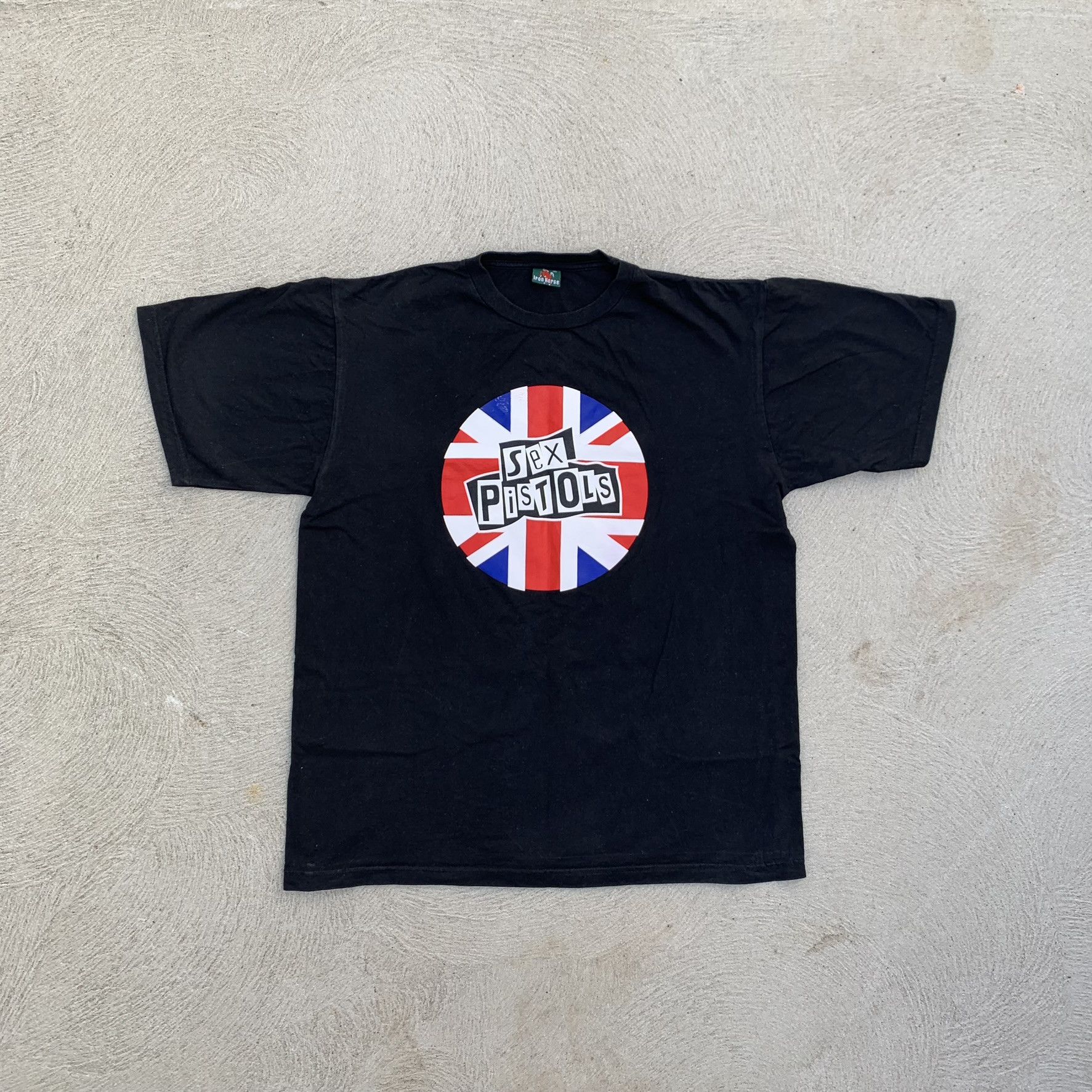 Japanese Brand X Vintage Vintage Sex Pistols 90s Black Shirt Large Tour Band Tee Hoodie, Sweatshirt | FlexRushtees.com