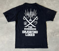 Hundreds Vintage The Hundreds Drawing Lines Black Tee Hoodie, Sweatshirt | FlexRushtees.com