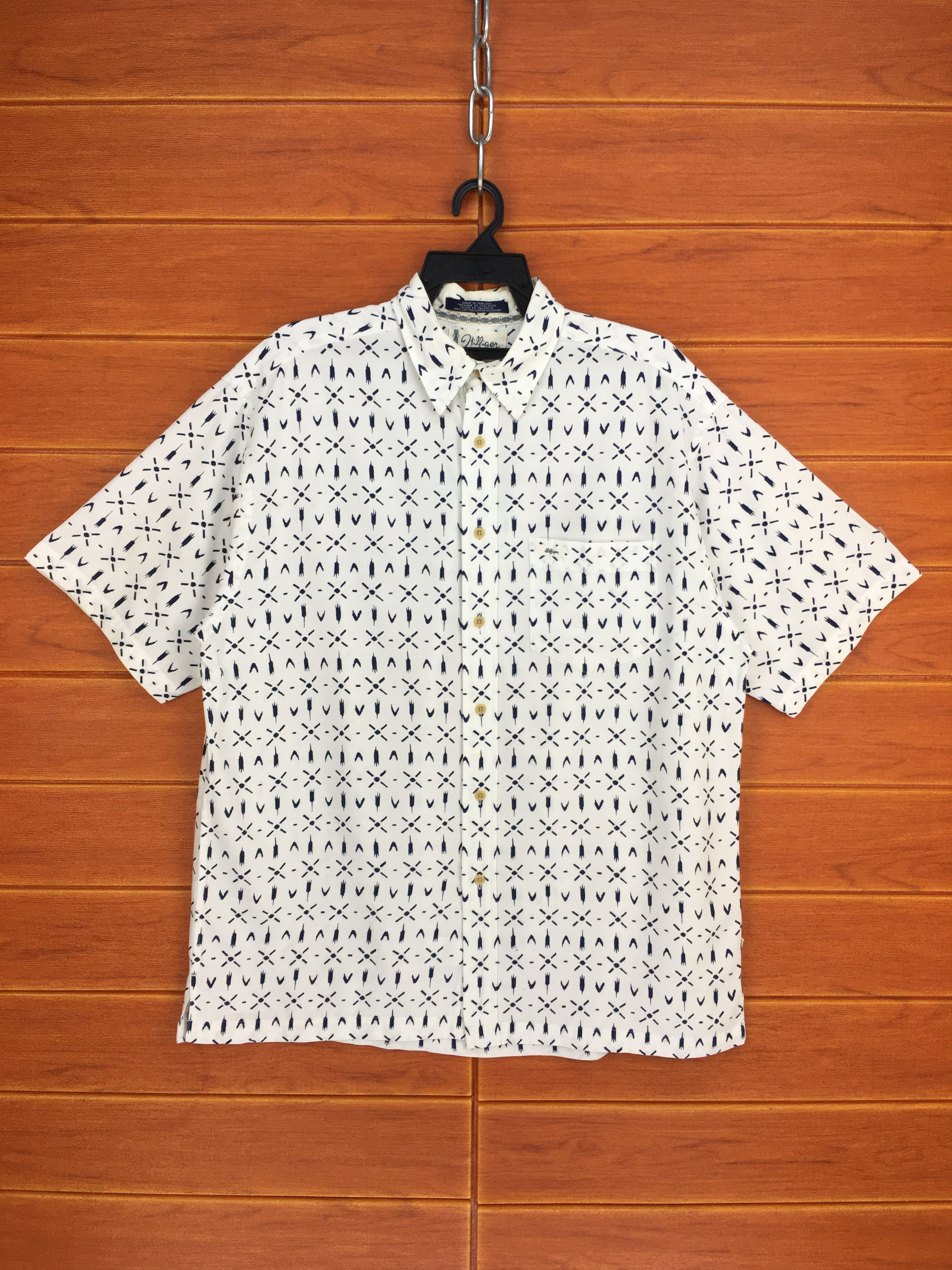 Tommy Hilfiger Vintage 90s Tommy Hilfiger Native Navajo Hawaiian Shirt