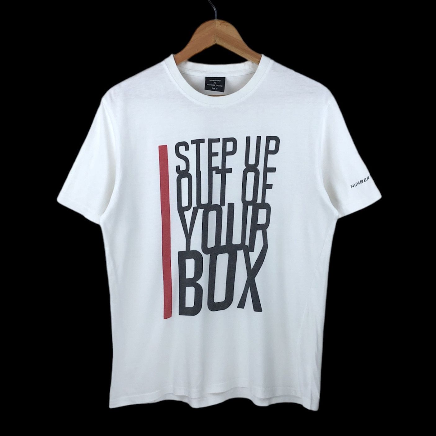 Marlboro Step Up Box Logo White Tee Size M Hoodie, Sweatshirt | FlexRushtees.com