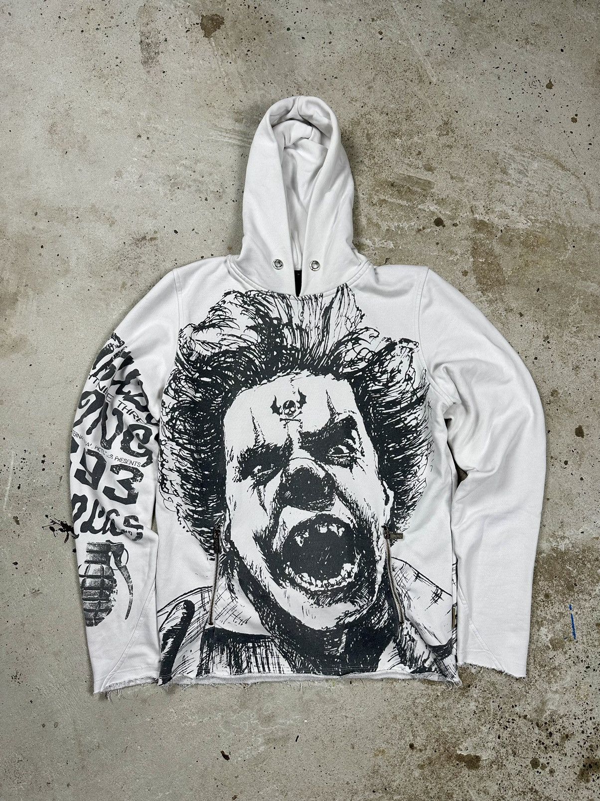 Vintage Y2k Yakuza Mafia Screaming Man Hoodie Archive T-Shirts, Sweatshirt | FlexRushtees.com