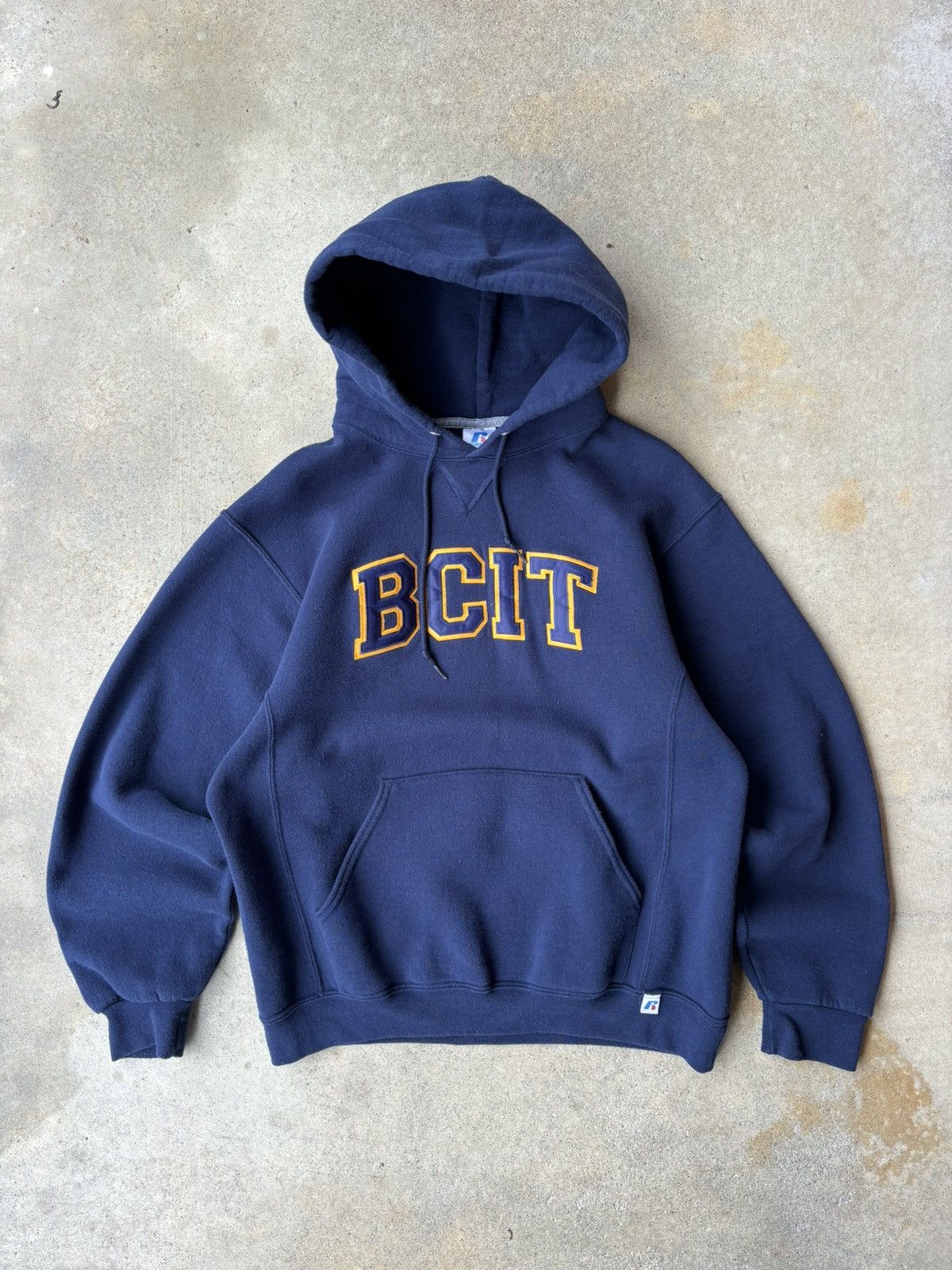 Vintage Russell Athletic Bcit Hoodie Y2k 90s