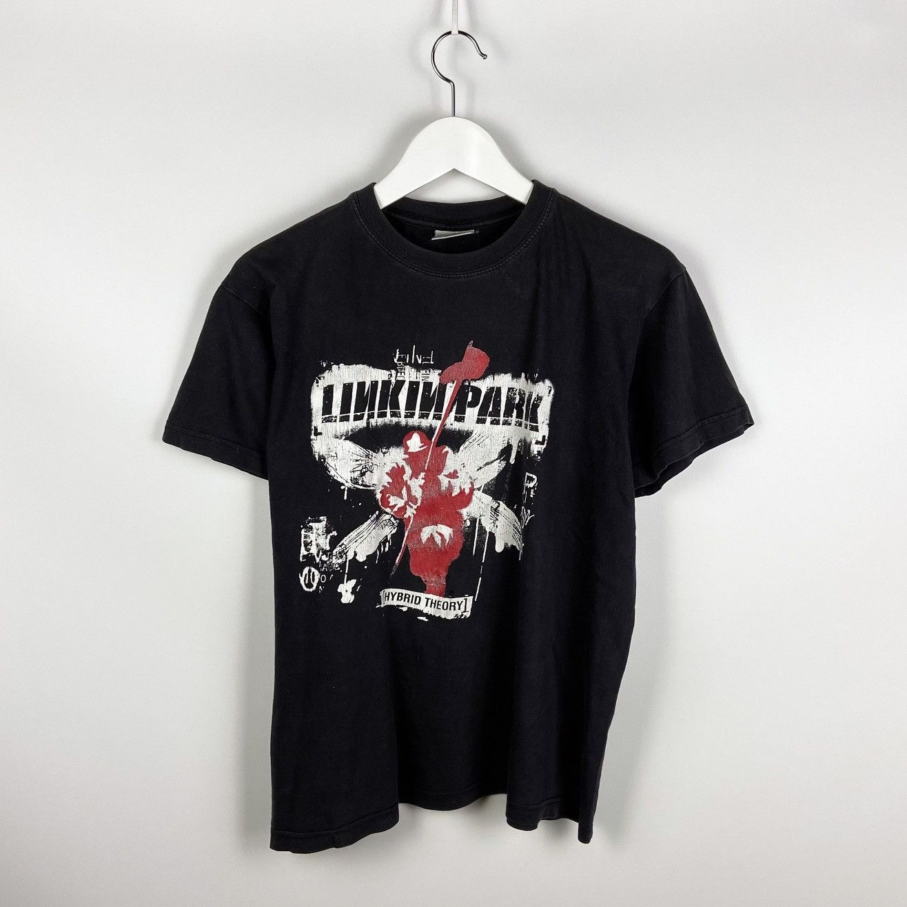 Vintage 00 S Linkin Park Hybrid Theory Distressed Faded Tee Hoodie, Sweatshirt | FlexRushtees.com