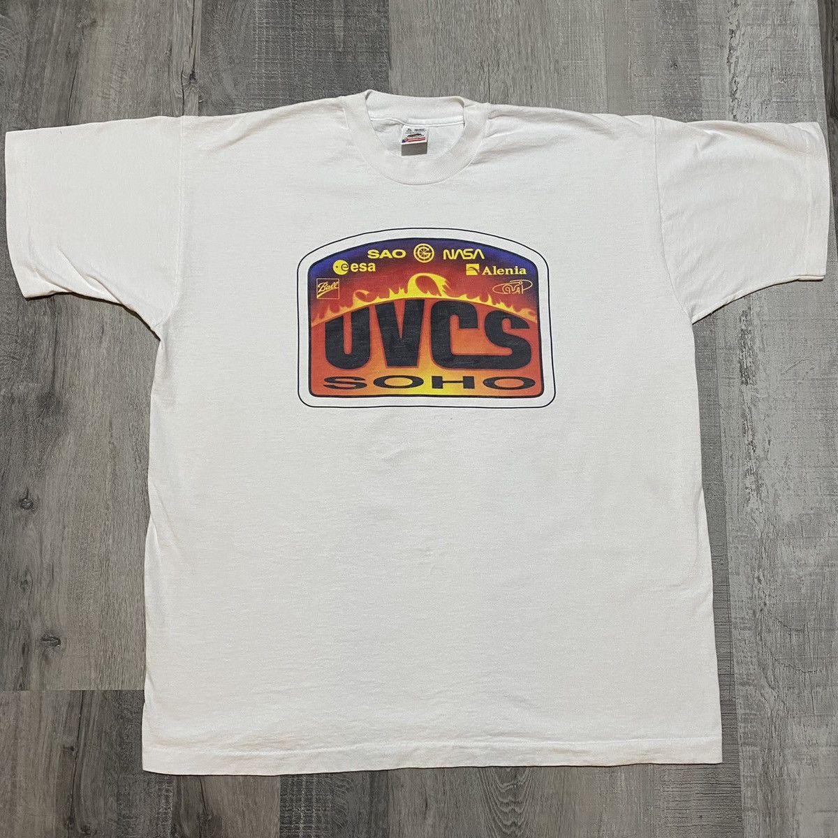 Vintage Vtg Soho Ultraviolet Spectrometer 90s Nasa Space Tech Tee