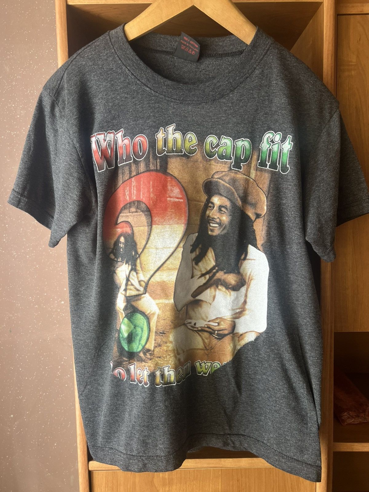Marley Bob Marley 1997 Who The Cap Fit T-Shirts, Hoodie, Sweatshirt | FlexRushtees.com