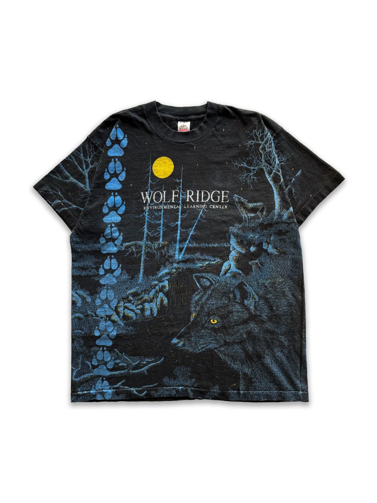 90s Vintage Wolf Ridge Environmental Learning Center Aop Tee Hoodie, Sweatshirt | FlexRushtees.com