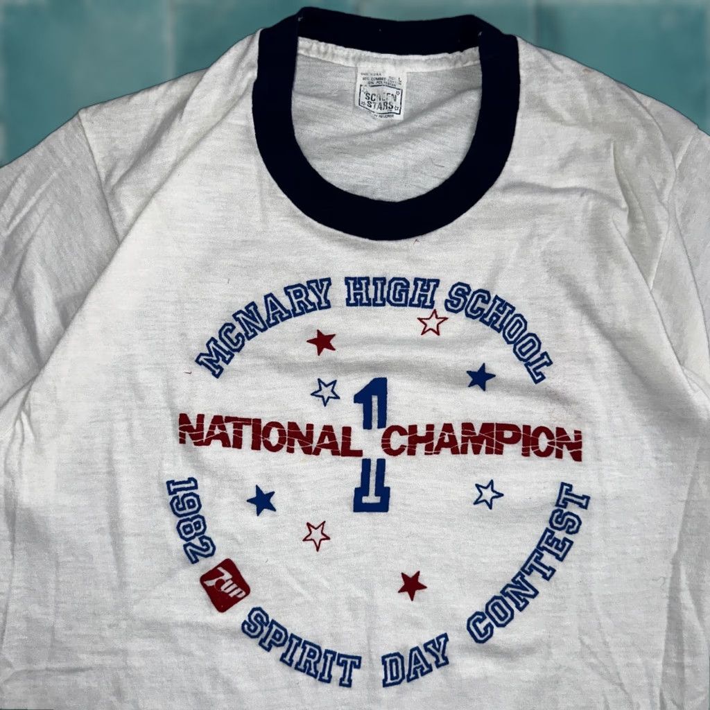 Vintage Screen Stars Champion Mcnary High School Oregon Vtg T Shirt 7up Soda Screen Stars St Hoodie, Sweatshirt