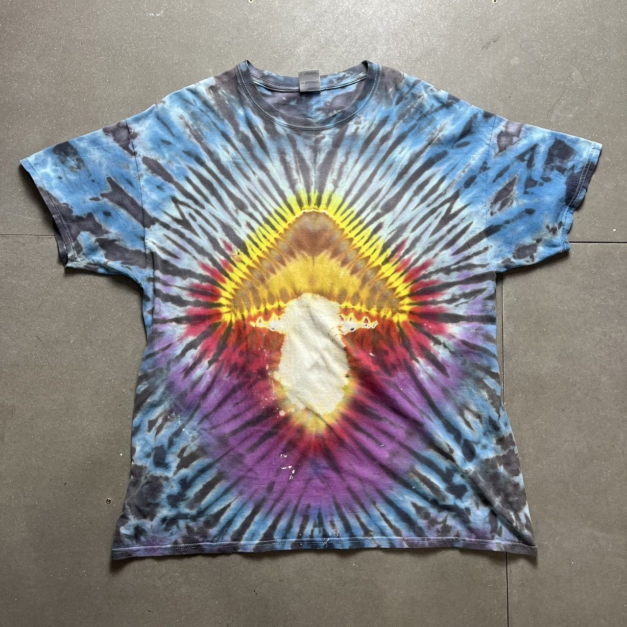 Vintage Magic Mushroom Tie Dye T Shirt 90s