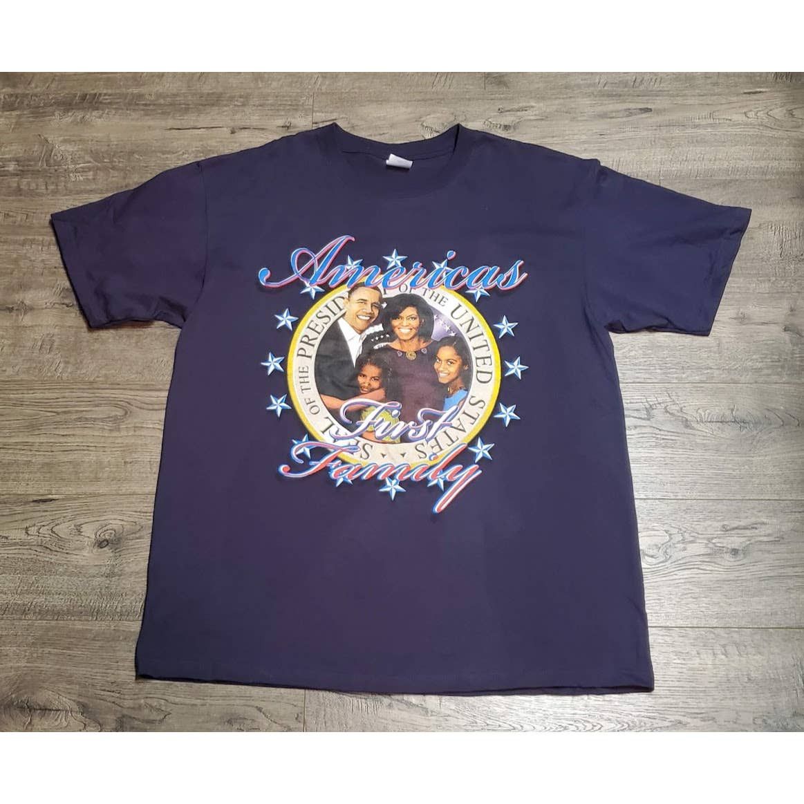 Vintage 2000s Y2k Barack Obama First Family T Shirt