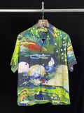 Japanese Brand Unworn Jp Artist Painting Shirt Short Sleeve