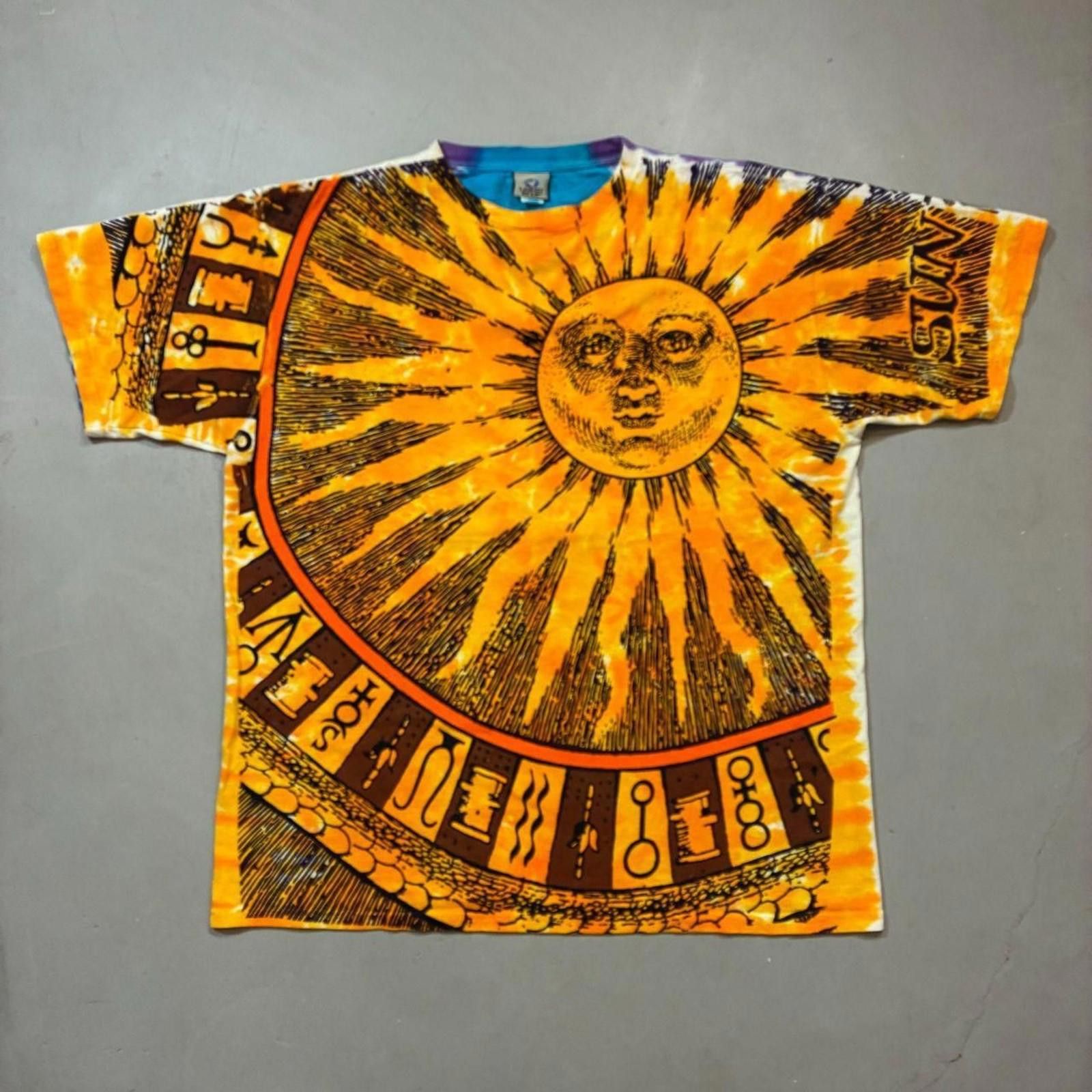 Blue 90s Liquid Blue Aop T Shirt Sun And Moon Tie Dye Hoodie, Sweatshirt | AU16VibeMintTees.com