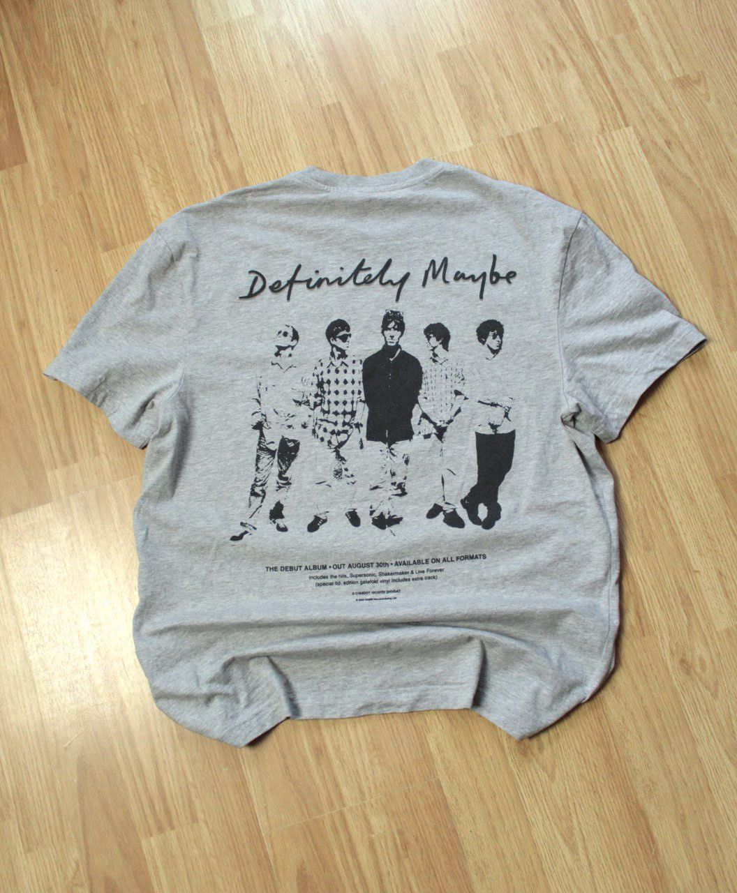 Band Tees Vintage Oasis Definitely Maybe Box Logo Tour Band T Shirt Hoodie, Sweatshirt | FlexRushtees.com