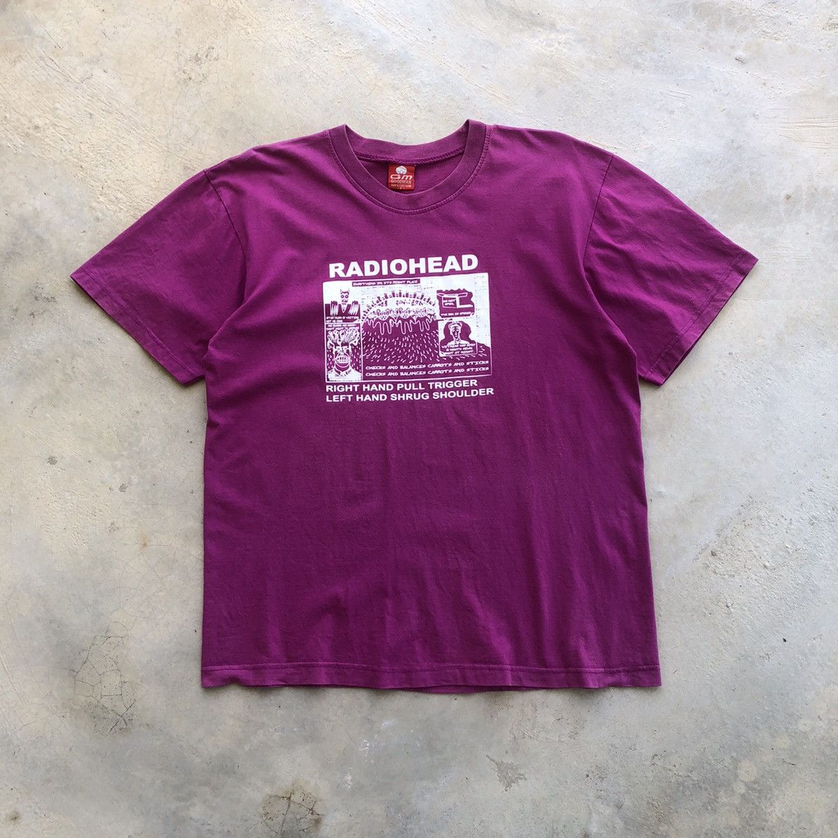 Tees Radiohead Band Everything In Its Right Place T Shirt Hoodie, Sweatshirt | FlexRushtees.com