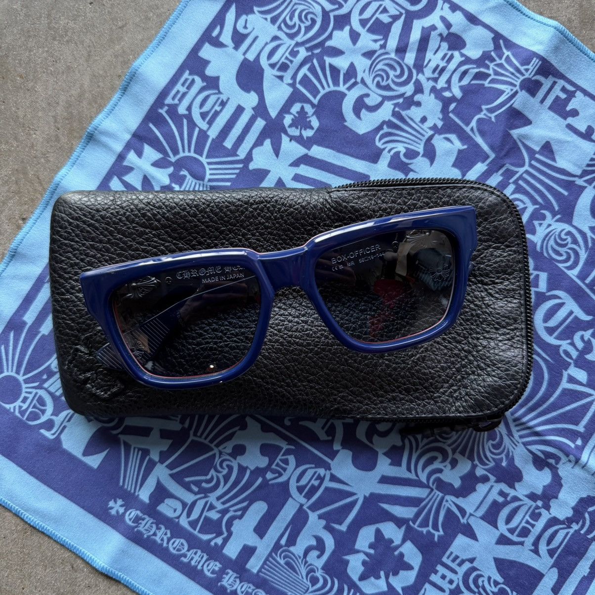 Hearts Chrome Hearts Box Officer Sunglasses Merica
