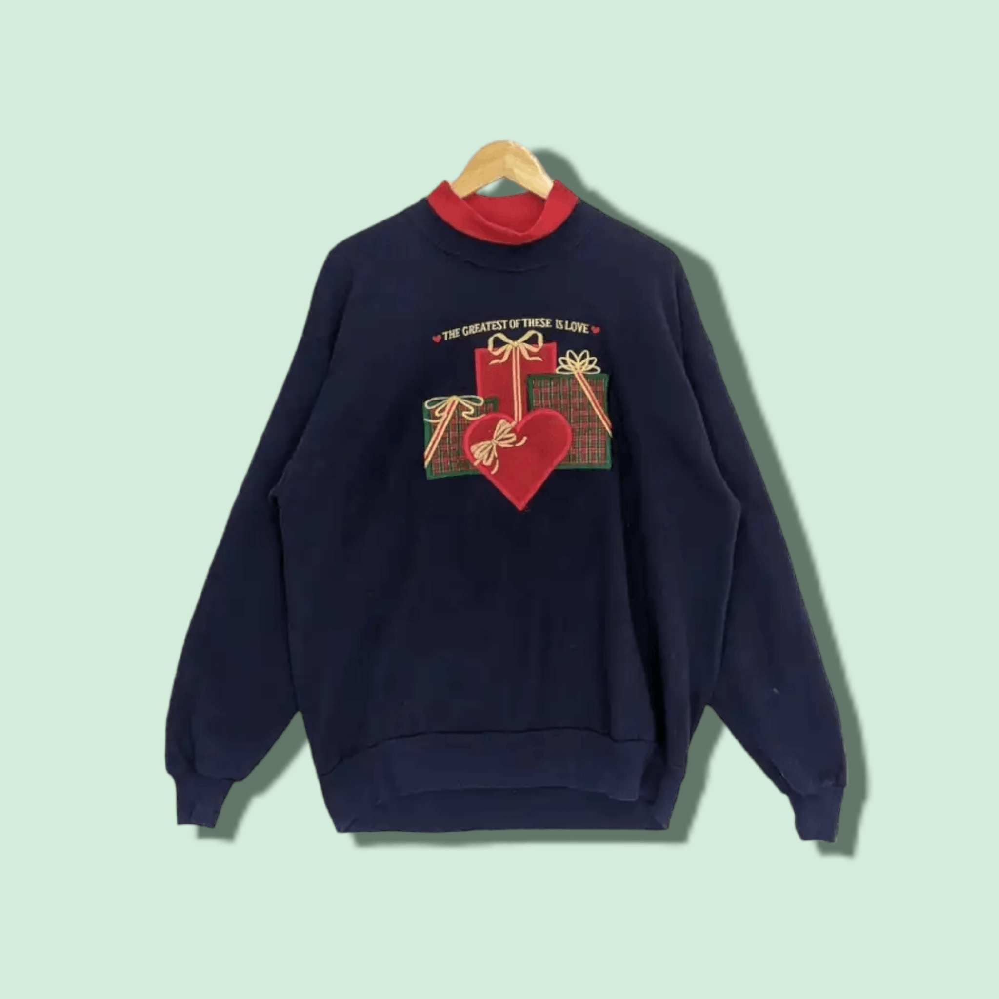 Jerzees Vintage 90 S J Macinally S Christmas Gift Love Sweatshirt