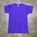Vintage 90s Fruit Of The Loom Purple Blank Cotton T Shirt