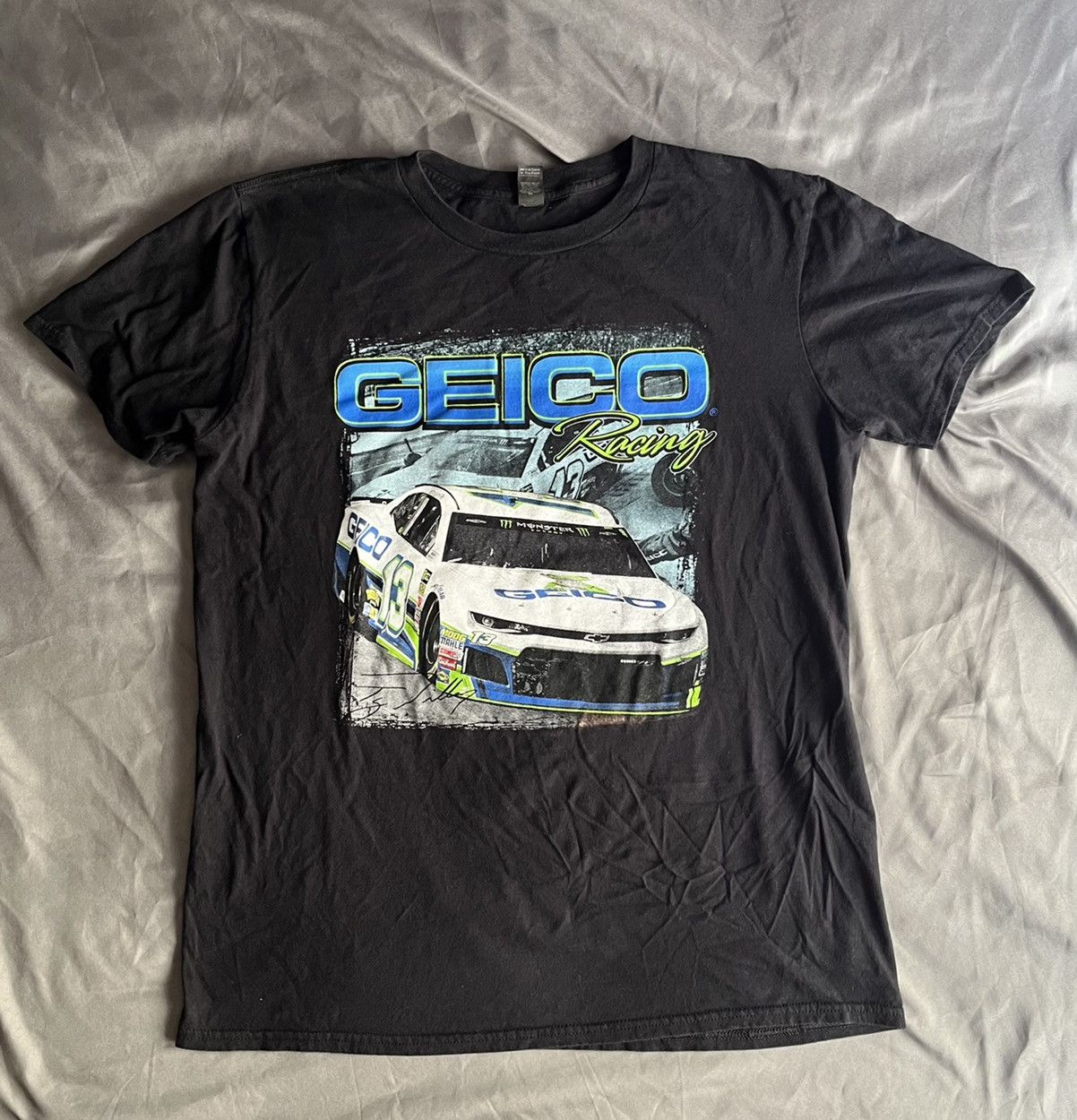 Nascar X Vintage Vintage Nascar Geico T Shirt Size Large