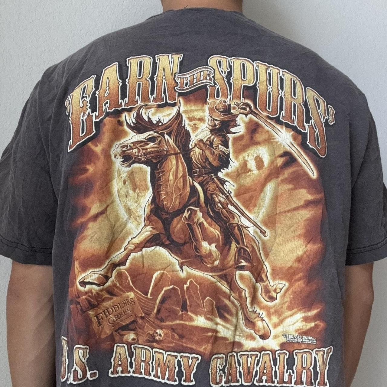Vintage Earn The Spurs 2000s Graphics Black Tee Shirt Hoodie, Sweatshirt | FlexRushtees.com