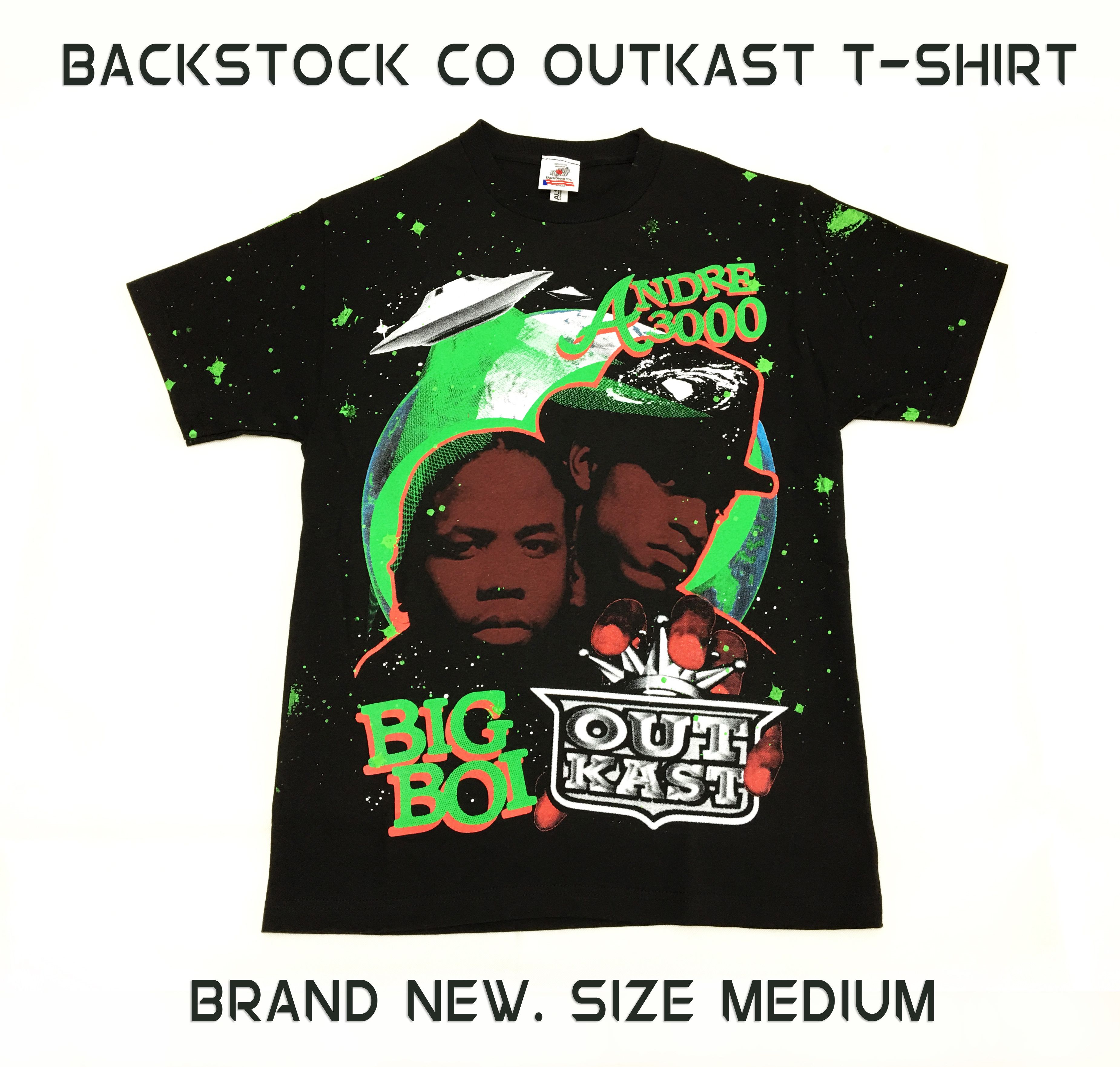 Band Tees Backstock Co Outkast Atliens T Shirt Medium Hoodie, Sweatshirt | FlexRushtees.com