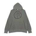 Vintage Hang Ten Printed Hoodie Light Gray Pullover Jumper