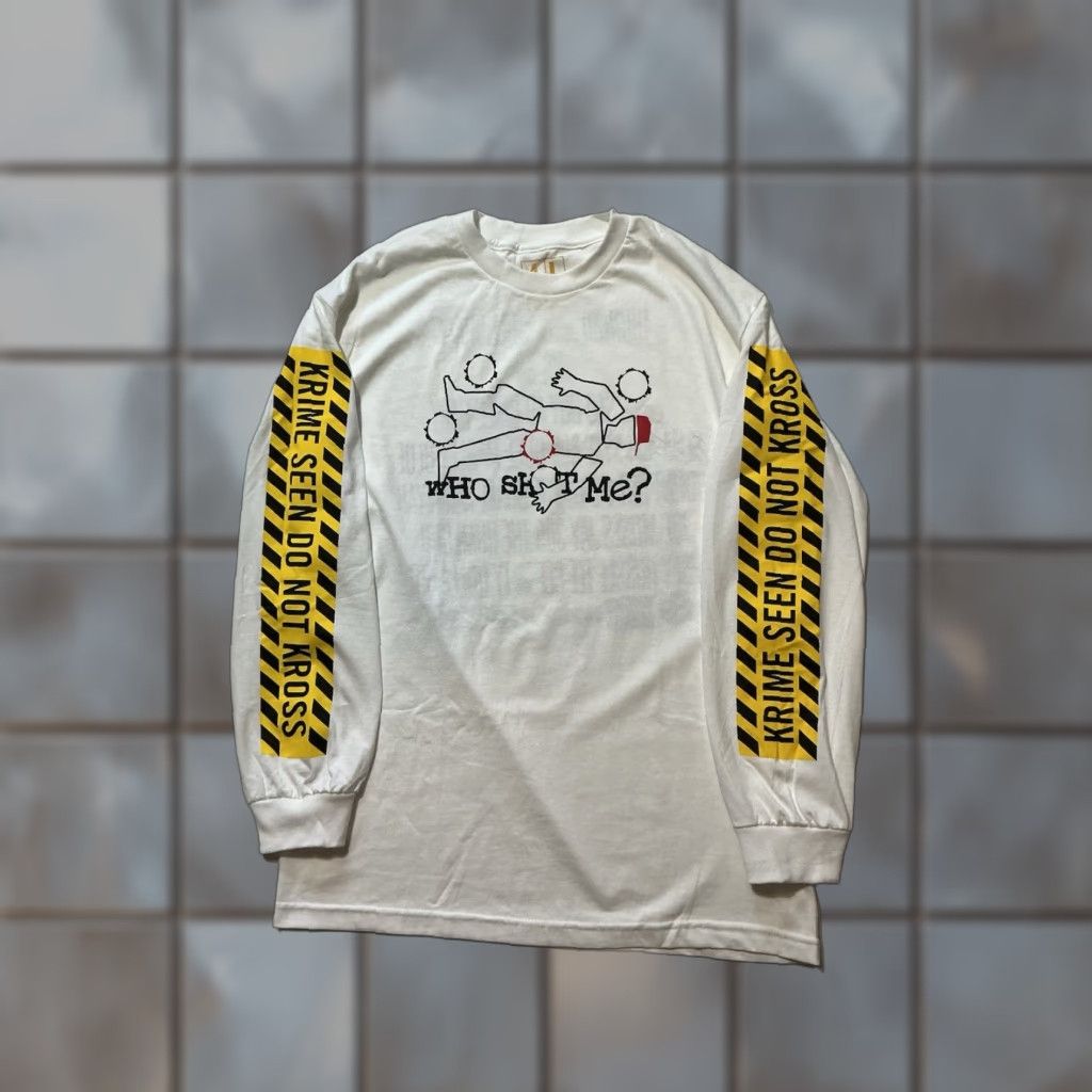 Vintage 4 Hunnid Yg Still Brazy Who Shot Me Album Krime Seen Do Not Kross White L S T Shirt Hoodie, Sweatshirt