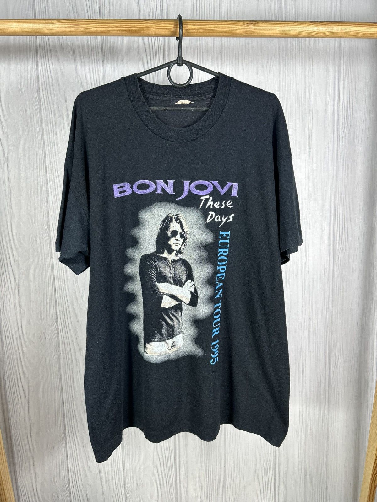 Band Tees Vintage 1995 Bon Jovi These Days European Tour T Shirt Hoodie, Sweatshirt | FlexRushtees.com