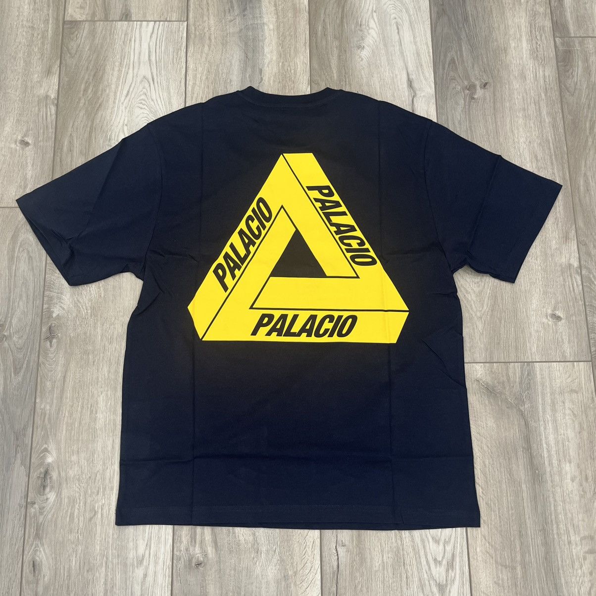 Palace Tri Lingual Navy Spanish Tee Large Palacio Hoodie, Sweatshirt | FlexRushtees.com