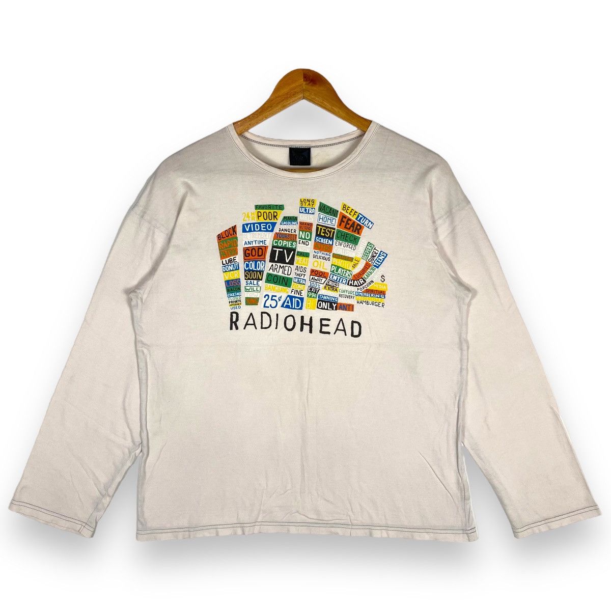 Vintage Radiohead Band T Shirt Hail To The Thief Promo Album Hoodie, Sweatshirt | FlexRushtees.com