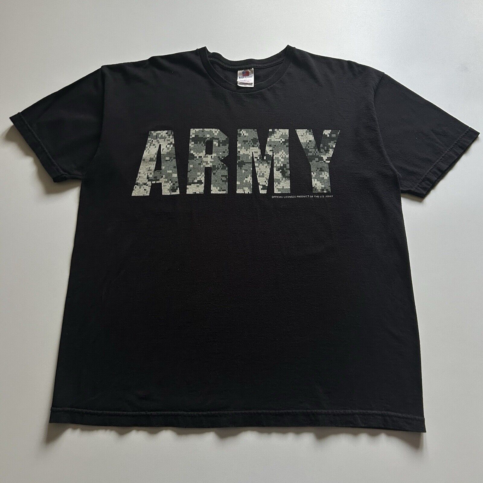 Vintage Y2k Us Army Digi Camouflage T Shirt Xl Faded Black Hoodie, Sweatshirt | FlexRushtees.com