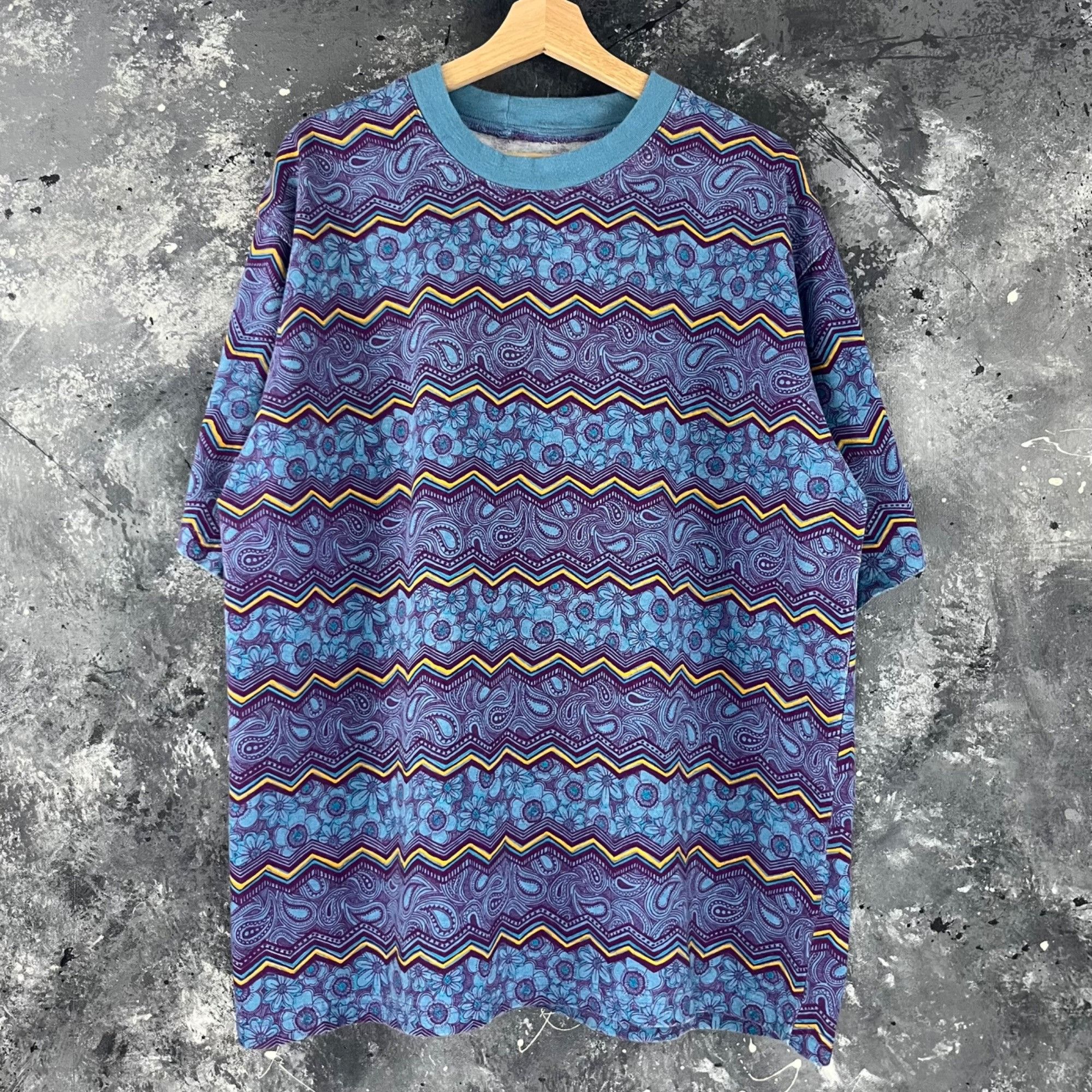 Vintage 90 S Flower Psychedelic Shirt