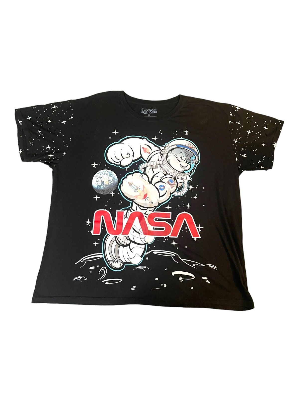 Nasa Popeye All Over Print Nasa Stars T Shirt