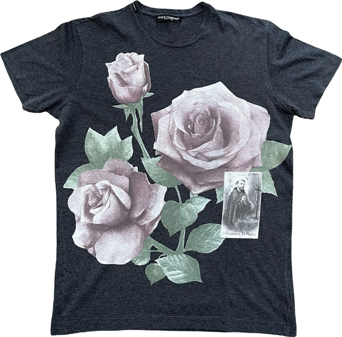 Gabbana Dolce Gabbana Classic Rose Print T Shirt Hoodie, Sweatshirt | FlexRushtees.com
