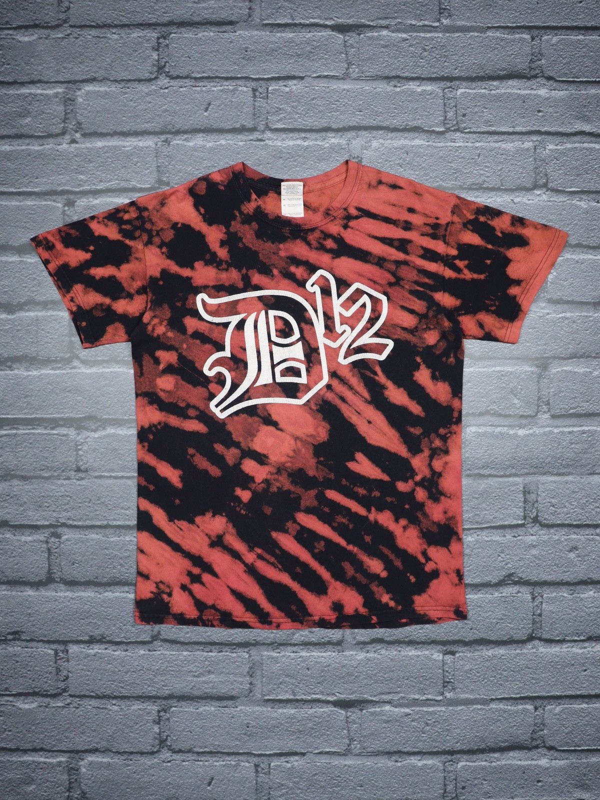 Rap Tees Y2k Vintage D12 Rap Band Graphic T Shirt Custom Tie Dyed Tee