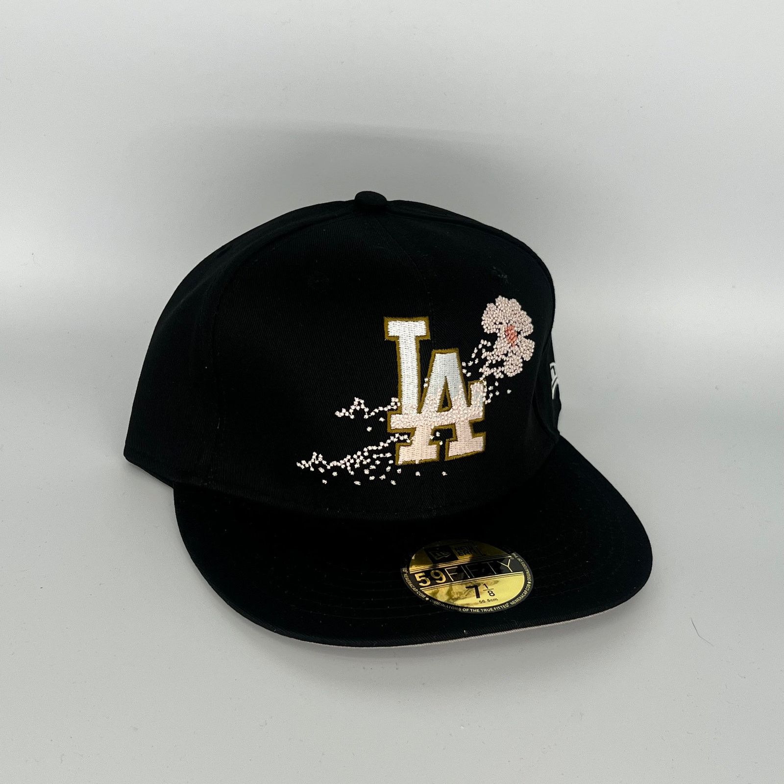 New Era Size 7 1 8 Gray Black Los Angeles Dodgers New Era Mlb