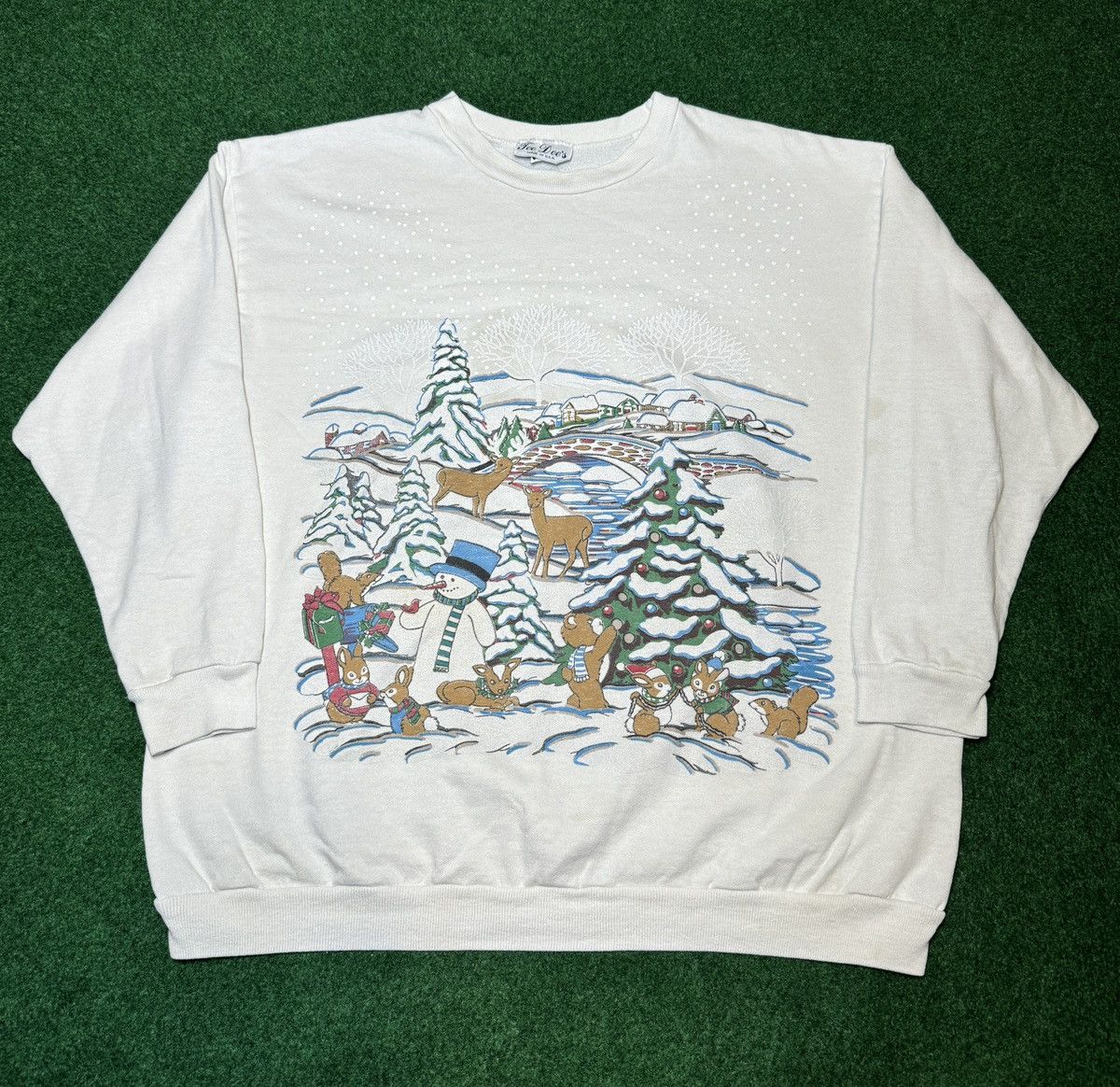 Vintage 80s 90s Christmas Snowman Winter Sweatshirt Crewneck T-Shirts, Hoodie | FlexRushtees.com