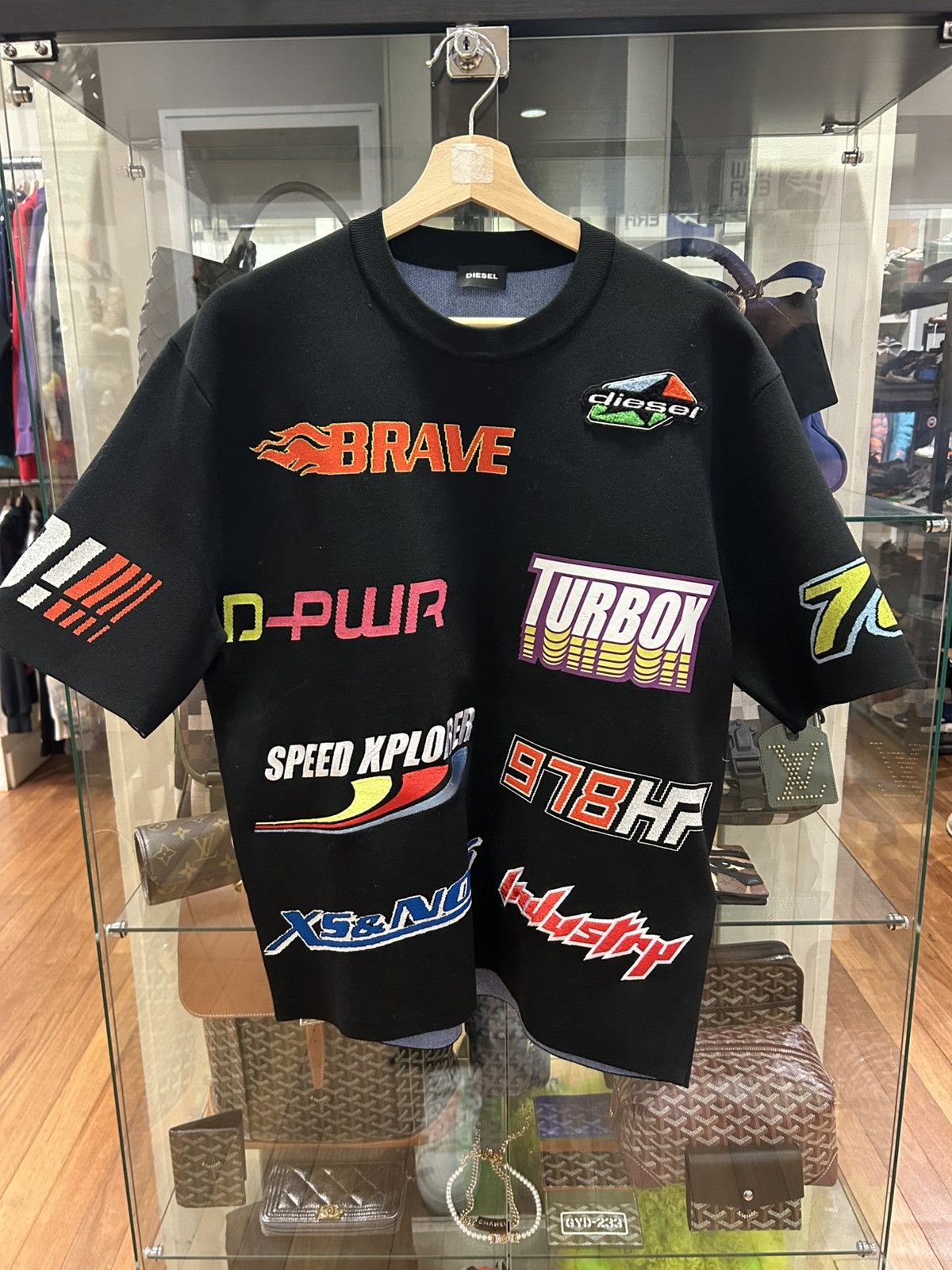 Diesel Knit Racing Tee Hoodie, Sweatshirt | FlexRushtees.com