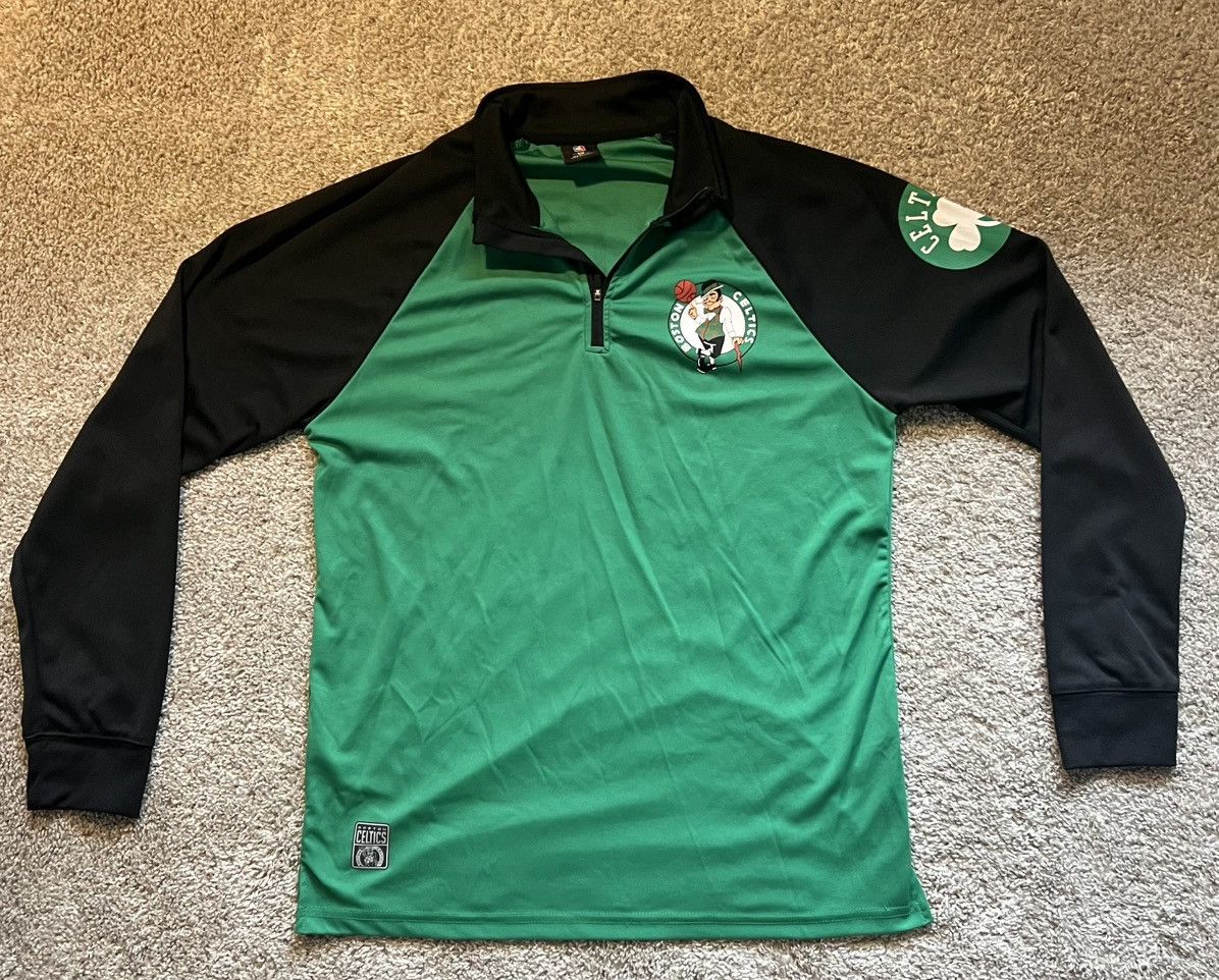 Nba Boston Celtics Nylon Logo Quarter Zip T-Shirts, Hoodie, Sweatshirt | AU16VibeMintTees.com
