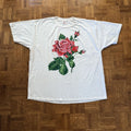Vintage 90s Rose Floral Graphic Tee Hoodie, Sweatshirt | FlexRushtees.com